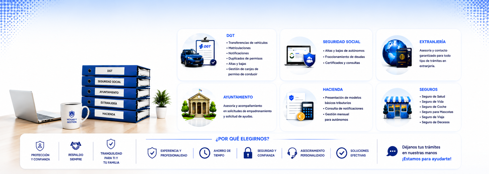 Trámites y hogar en orden